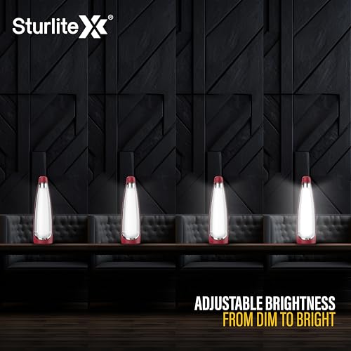 Image of Sturlite Pton 12W LED Portable Lantern| 2200mAh Rechargeable Li-ion Battery| Upto 15Hrs Long Battery Back Up| 360 Light Spread & Knob for Brightenss Adjustment LED Lamp - (Pack of 1)