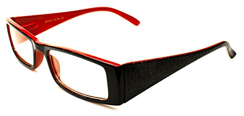 Women Squared Thin High Fashion Translucent Clear Lens Plastic Fashion Glasses with Spring Hinge