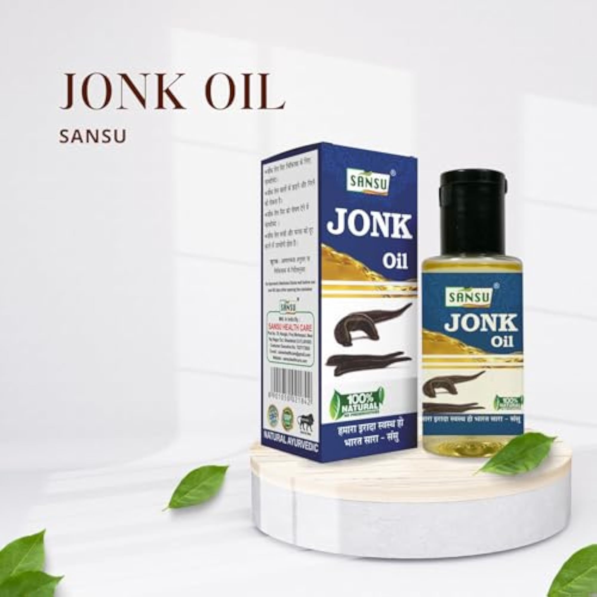 Jonk Oil for Hair Growth 30ml, Natural Leech Oil