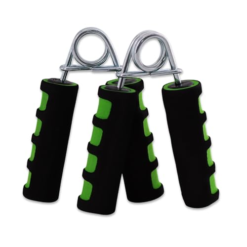 Lacers Petrolline Handtrainer/Unterarmtrainer 2er Set Grün - Fingerhantel - Handgriffverstärker/rutschfesten Schaumstoffgriff - Kraft- und Klettertraining - Stärkung von Handgelenk- und Griffkraft Lacers Petrolline Handtrainer/Unterarmtrainer 2er Set Grün - Fingerhantel - Handgriffverstärker/rutschfesten Schaumstoffgriff - Kraft- und Klettertraining - Stärkung von Handgelenk- und Griffkraft