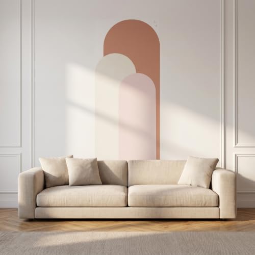 Art papier peint peler et coller arc sticker mural géométrique boho