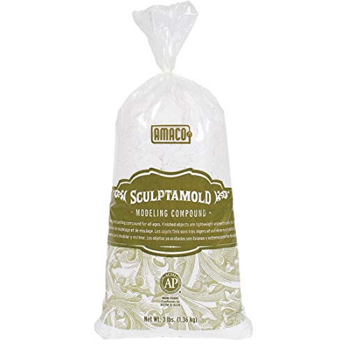 Amaco Sculptamold Modeling Compound 3lb - White