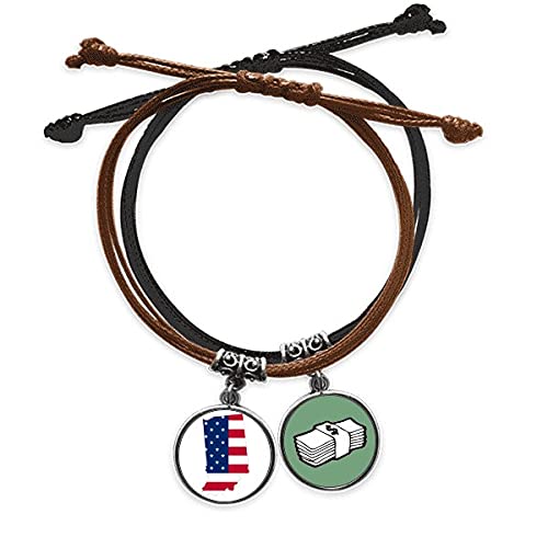 Pulsera de Illinois en cuero legítimo y acabados de costura fina