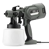 Amazon Basics Paint Sprayer, 700W HVLP with 4 Nozzle Sizes for Walls and Fences