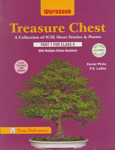 Image of Workbook on Treasure Chest (A Collection of ICSE Short Stories & Poems) Part 1 for ICSE Class 9 with Chapterwise Multiple Choice Questions | As per the ICSE Syllabus
