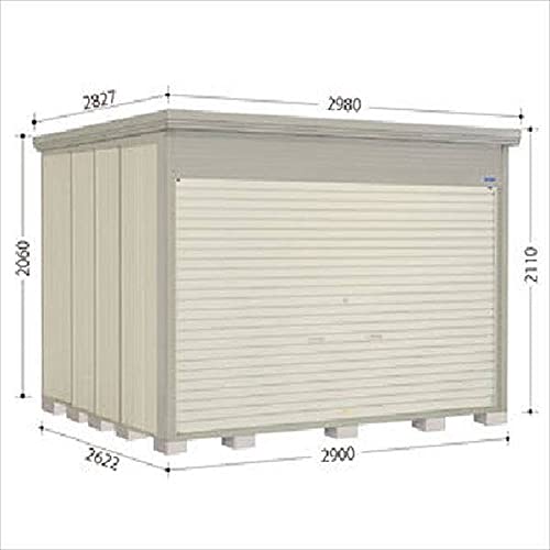 【受注生産品】タクボ物置 NDE/ストックマン シャッター扉タイプ NDE-2926 一般型 標準屋根 『シャッター扉式中型・大型物置』