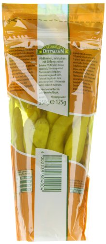 Feinkost Dittmann Griechische Pfefferonen Mild, 125 g