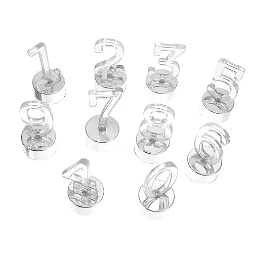 ABOOFAN 10 Pcs Luz De Vela Digital Luz Noturna Do Berçário Vela Votiva Sem Chama Velas De Número De