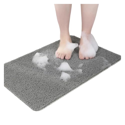 ���K�ȃV�����[�}�b�g DIY ����~�߃o�X�}�b�g ���؂�\ �������ȒP �􂦂�o�X���[��(Gray,40cmx60cm)