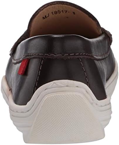 Marc Joseph New York Leather Made in Brazil Heart Detail Penny Driver Loafer, Brown Nappa, 11.5 US Unisex Little Kid | Image 2