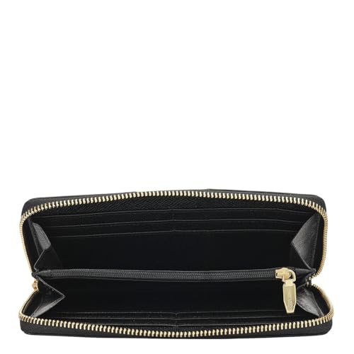 Image of Da Milano Premium Leather Wallet for Women | Multi Compartment Travel Wallet - Black (10072A-OL)