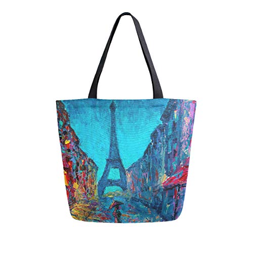 Women's Tote Bag Top Handle Handbags Shoulder Tote Bag Tower Tote Washed Canvas Purses Bag