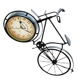 Reloj pequeño: este reloj de mesa retro con forma de bicicleta es adecuado para diversos ambientes, como el hogar y la oficina, y para decoración