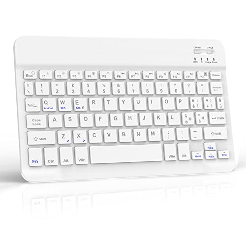 JADEMALL Bluetooth Tastiera per iPad, Samsung, Lenovo, Huawei,...