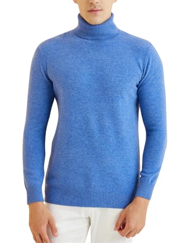 Men Knit Sweater Merino Wool Turtleneck Sweater Winter Warm Long Sleeve Pullover4