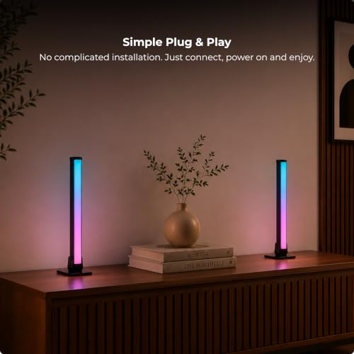 Image of Apex Bar Light Lite RGBIC+W+CCT Smart LED Bar Lights with Warm White,App Control, Music Sync, Dynamic Scene Modes, Gaming Lights for TV, PC Monitor, Desk, Bedroom, Living Room (2 Pack)