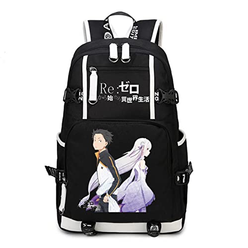 Anime Re:Zero kara Hajimeru Isekai Seikatsu Backpack Student Bag Daypack Shoulder Bag Book School Bag N8