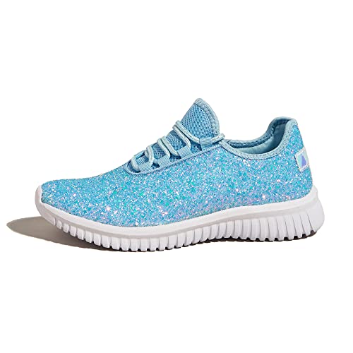 Image of K KIP WOK Fashion Glitter Sneakers for Womens Silp On Running Shoes Lightweigt Tennis Walking Sneakers