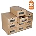 Produktbild LENTIA Schuhkartons schuhbox transparent 10X Aufbewahrungsbox aus Kraftpapier Schuhbox Schuhschachtel Allzweckbox für Männer und Frauen Starke Pappkarton Schublade mit transparenten PET-Platte