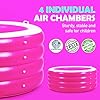 Biange Blow Up Pool, 72" X 30" Deep Round Inflatable Swimming Adult Pool, Backyard Inflatable Pool for Kids Swimming, Pink