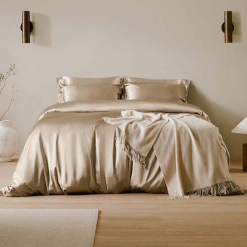 LILYSILK Pure Grade 6A Mulberry Silk Bedding Sheets 6pcs Duvet Cover Fitted...