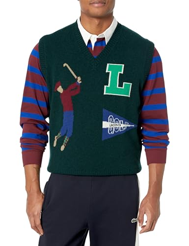 Lacoste Men's Classic Fit Sleeveless V-Neck Sweater Vest