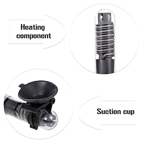 Queenser Aquecedor mini aquário termostato automático submersível aquecedor tanque de peixes aqueced