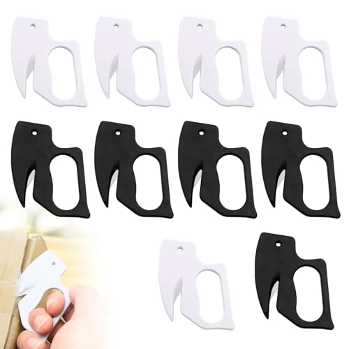 5PC Letter Opener Envelope Slitter, 2026 New Letter Openers Plastic with Blade Envelope Opener Mail Opener for Envelope,Package,Paper Cut,Safe Letter Opener (10PC Mix)