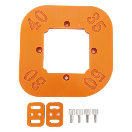 Gabarits de Rayon pour Toupie, Gabarit de Rayon D'angle Arrondi pour le Travail du Bois R30 R35 R40 R50, Gabarit de Rayon D'angle Multifonctionnel Haute Précision pour Table de