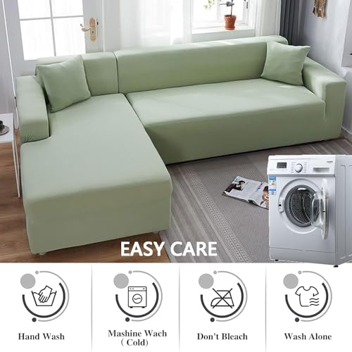 Housse de canapé extensible universelle haute élasticité protection verte