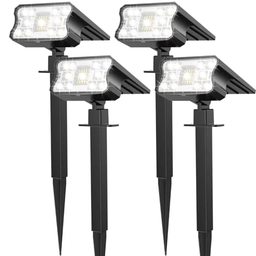 HGGH Solar Lights Outdoor Waterproof IP67, 60 LED 3...