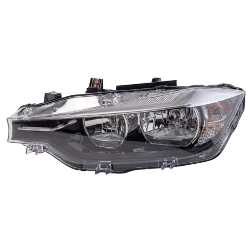 Image of TRQ Driver Side Headlight Assembly Halogen Compatible with 2016-2018 BMW 320i, 328d, 328d xDrive, 328i, 328i xDrive, 340i BM2518166