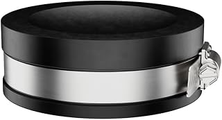 Fernco PQC-103 3.5" Flexible PVC Reusable Pipe Cap for Cast Iron, Steel, Copper & Plastic Pipes (3.1-3.63 OD)