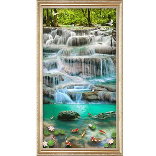 Mosaïque d'Art de Diamant Complet 5D Point de Croix Broderie Grande Taille 70x140