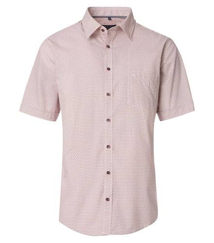 Chemise Homme Grande Taille XXL CASAMODA Orange à Motif Imprimé
