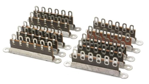 6-Position Vintage Phenolic Terminal Strip, Solderable, Solder Lugs, 10pc