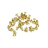 SIMAIYUN 200 Pcs 3mm Grommets Eyelets, 1/8 Inch Self Backing Eyelets for Bead Cores Clothes DIY Projects Crafters（Gold）