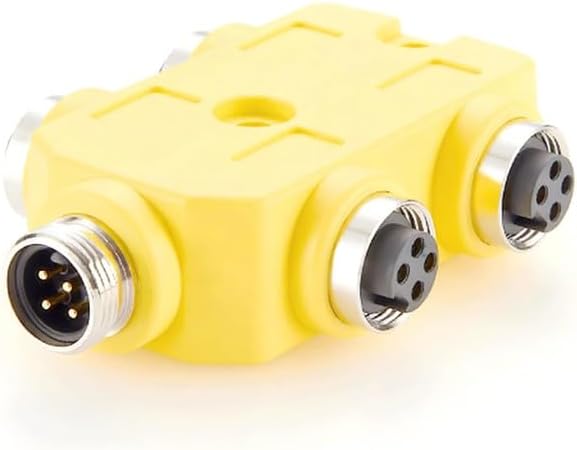 7/8 Power Distribution Box Hub IO Gateway Expansion Module 4-pin 1 Male 4 Female Port Sensor