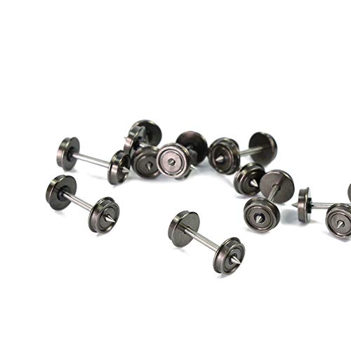 24Pcs Ho Scale 1:87 33'' Metal Wheels For Model Train Dc Wheel Set New C8725 #TOP6
