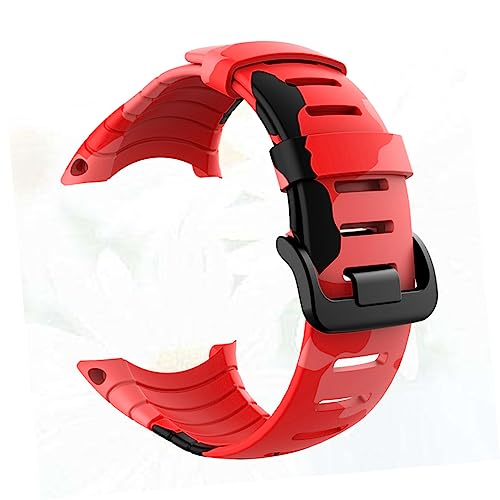 Correa de reloj de camuflaje roja de TPU ajustable marca NUOBESTY 4