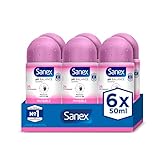 desodorantes roll on rexona Testado dermatológicamente Sanex Invisible, Desodorante Hombre O Mujer, Desodorante Roll-on, Pack Es X 50 Mililitros, 6 Unidad