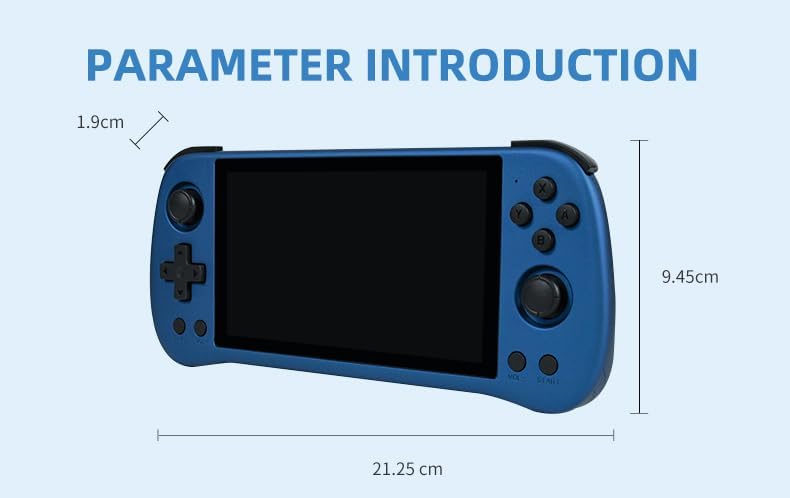 Miniatura 4 de Consola de juegos portátil X55 con pantalla IPS de 5.5 pulgadas, salida HDMI RK3566 CPU, batería de 4000 mAh, consola de juegos portátil retro para