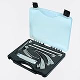 Veterinary Laryngoscope Set Including 3 Macintosh & 3 Miller Laryngoscope Blade Size (2,3,4) with Handles for Intubation laryngoscope Blades for Animals