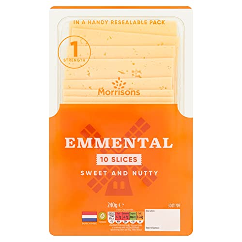 Morrisons Emmental Sweet and Nutty 10 Slices 240g