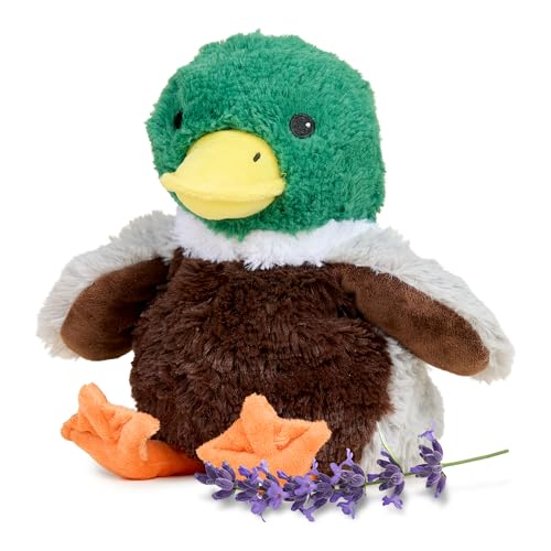 Image of warmies Microwavable & Weighted Stuffed Animals, Mallard - Heated Stuffed Animal Plushie for Warmth & Comfort - Cute Soft Plush Toys for Adults & Children (Boys, Girls, Babies & Toddlers)