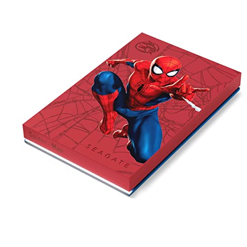 Image of Seagate Spider-Man Special Edition FireCuda External Hard Drive 2TB - USB 3.2 Gen 1, Customizable LED RGB Lighting White, with 3 Years Rescue Data Recovery Services (STKL2000417)