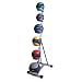 CAP Rubber Medicine Ball Set with Rack
