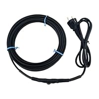 MincoHome Pipe Heating Cable Built-in Thermostat 200-240V Plug-in Water Pipe Anti-Freeze Kit Energy-Saving (12M)