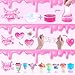 108 Pcs Slime Kit for Girls Boys, DIY Slime Making Supplies Include 20 Crystal Mud, 4 Clay, 48 Glitter Powder, Unicorn Charms, Birthday Party Favors Gift Toys for Kids 3-12