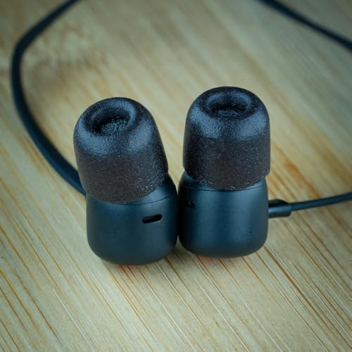 Image of Comply Tx-400 Isolation Plus Earphone Tips (Black, 3 Pairs, Large)